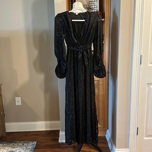 Francesca’s black dress